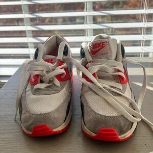 Nike Kids Air Max Sneakers - White orange black